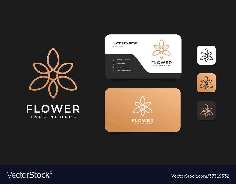 Flower beauty nature logo inspiration