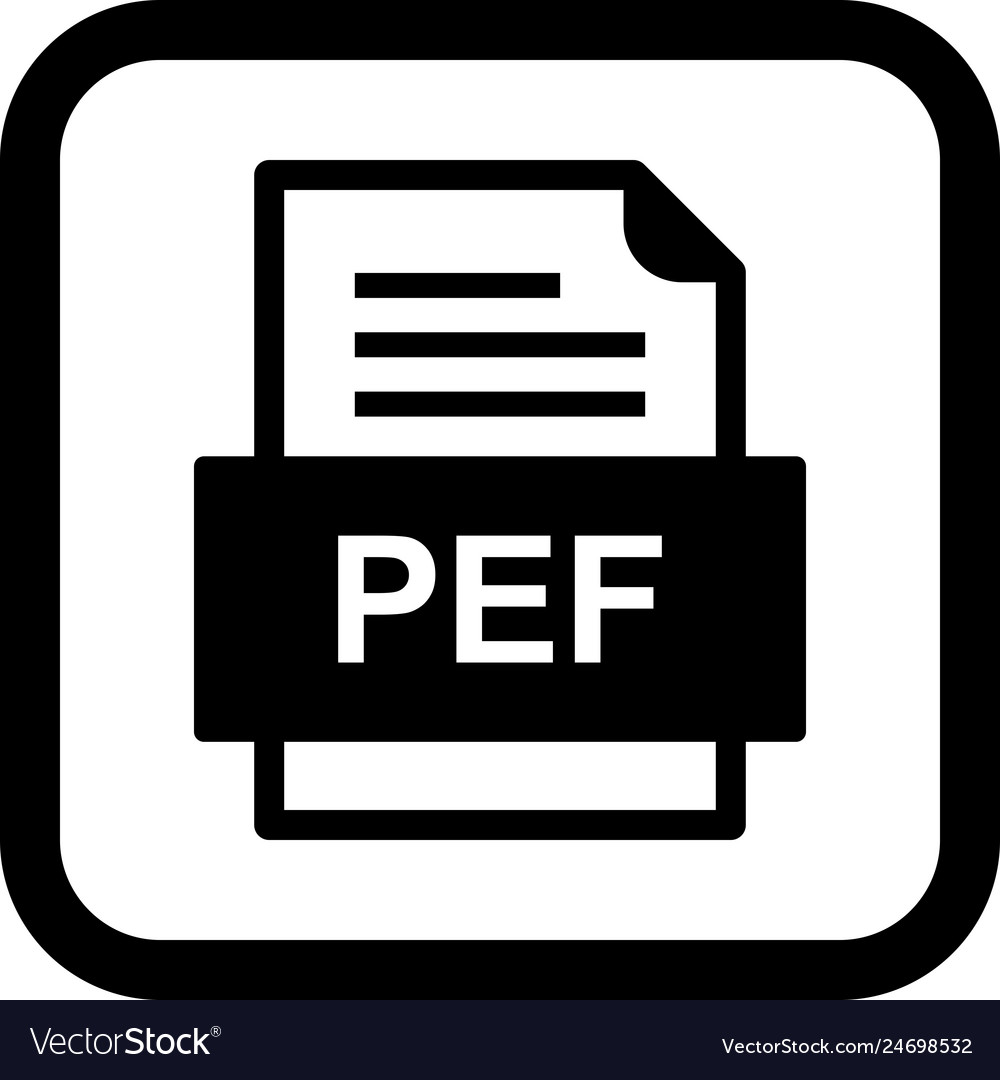 Pef file document icon