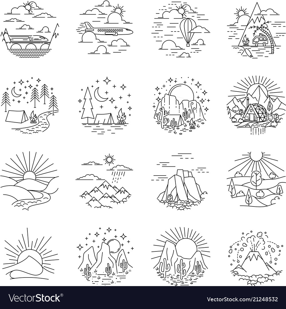 Recreation in nature vector image Recreation in nature