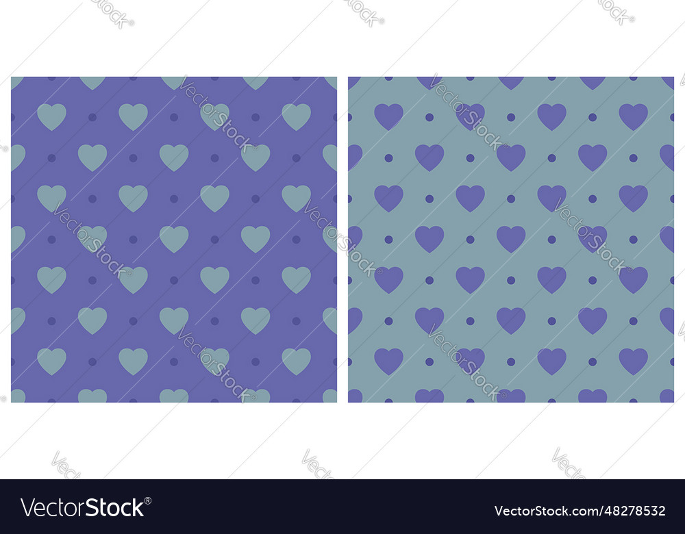 Seamless background pattern heart shape amp Vector Image Seamless background pattern heart shape amp