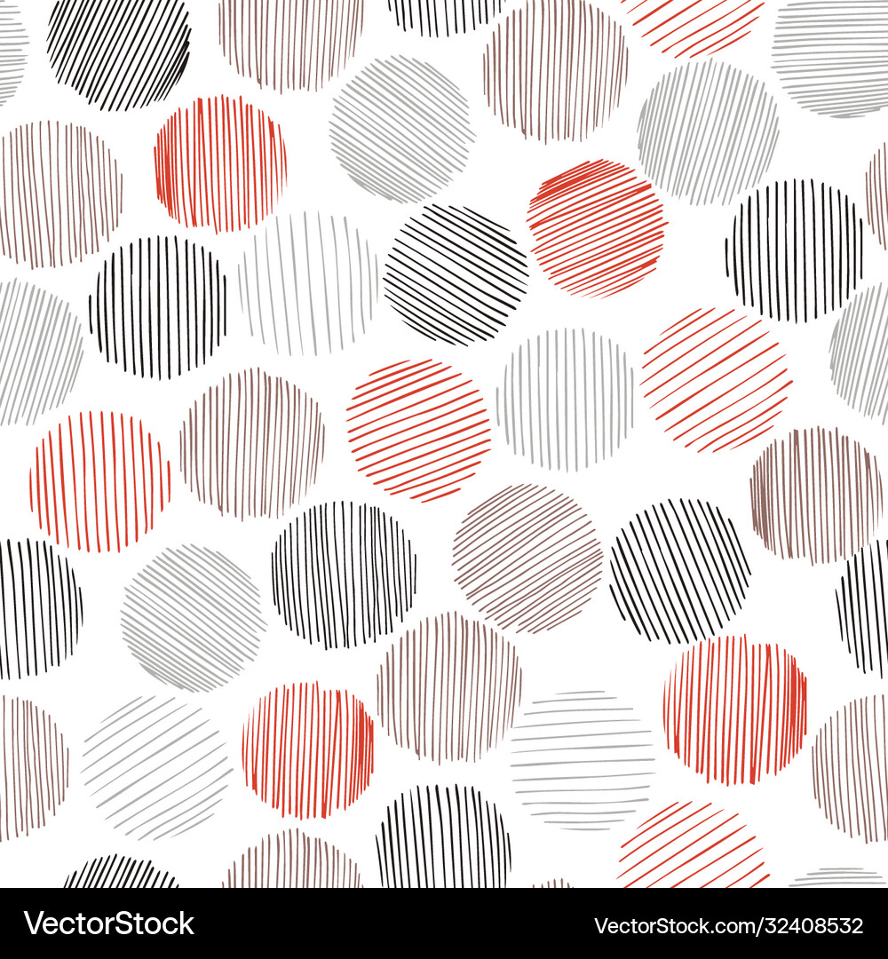 Seamless pattern with circles Royalty Free Vector Image