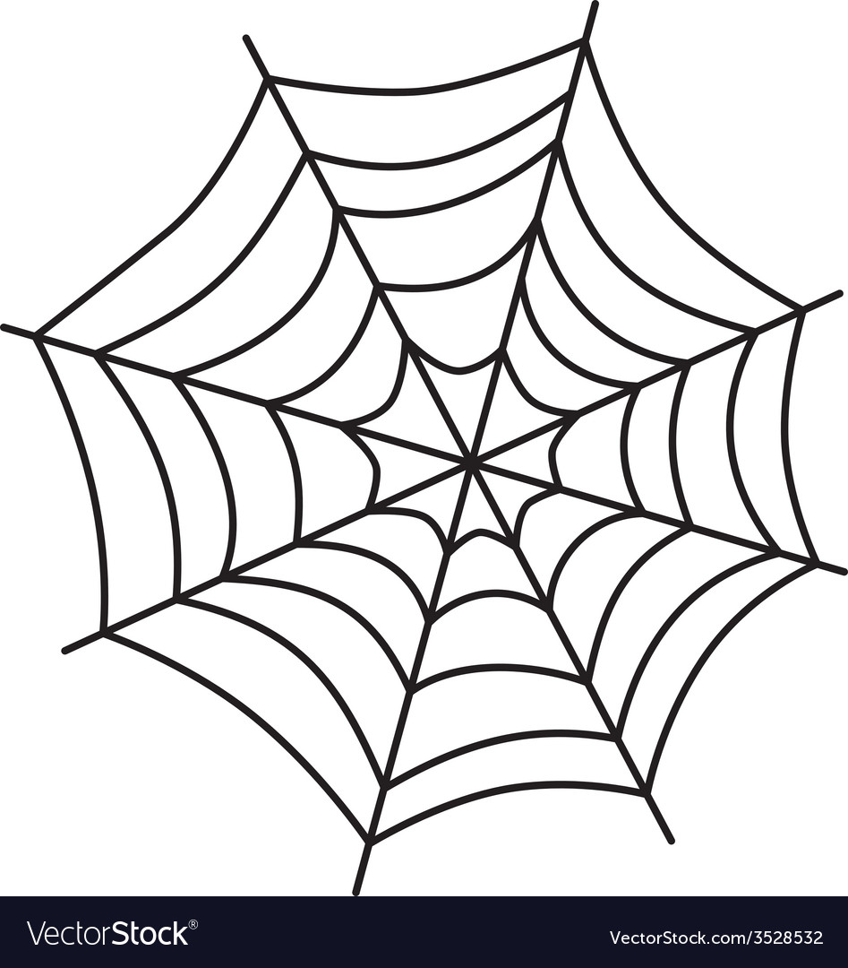 Spider web design Royalty Free Vector Image - VectorStock