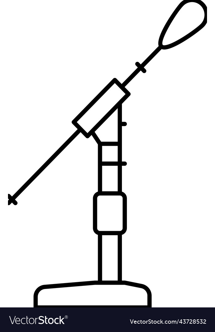 Web mic microphone line icon