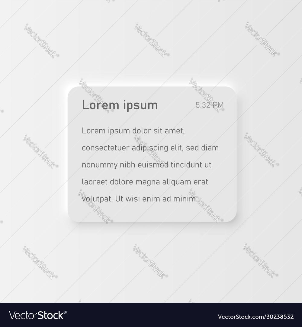 White Text Box UI Element
