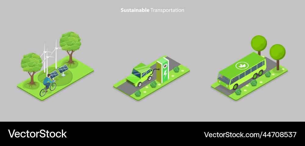 3d isometric flat conceptual Royalty Free Vector Image