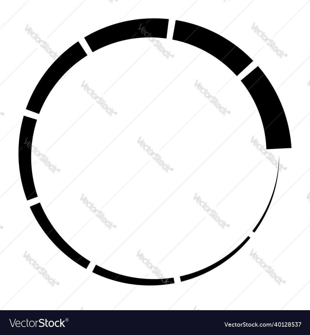 9 Teilschnitt segmentierte Kreis abstrakt gestrichelt vector image 9 Teilschnitt segmentierte Kreis abstrakt gestrichelt