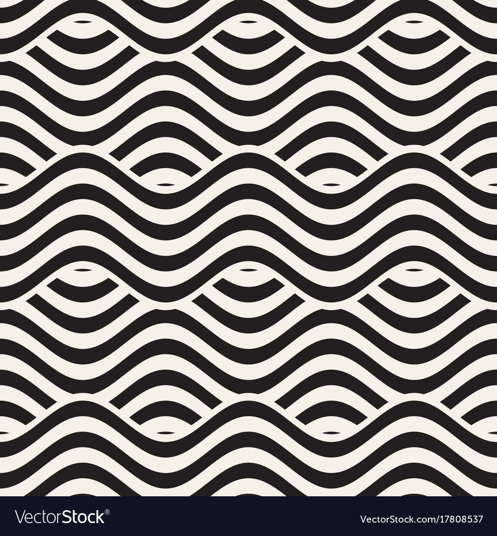 Abstract geometric pattern with wavy lines