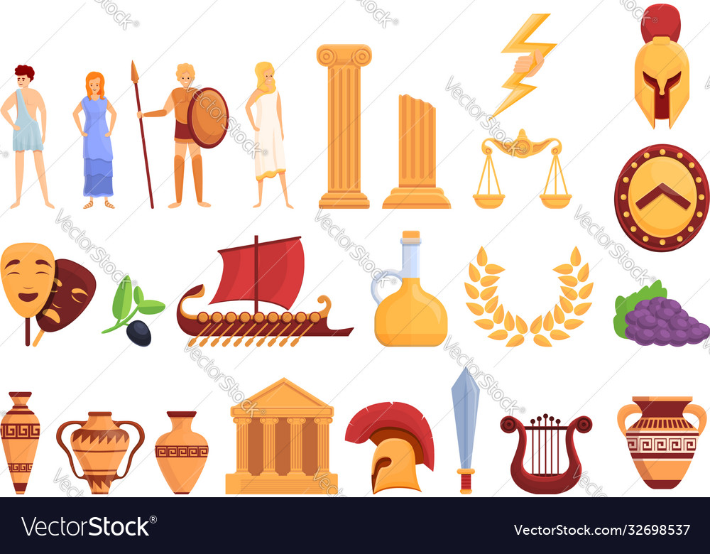 ancient-greece-icons-set-cartoon-style-royalty-free-vector