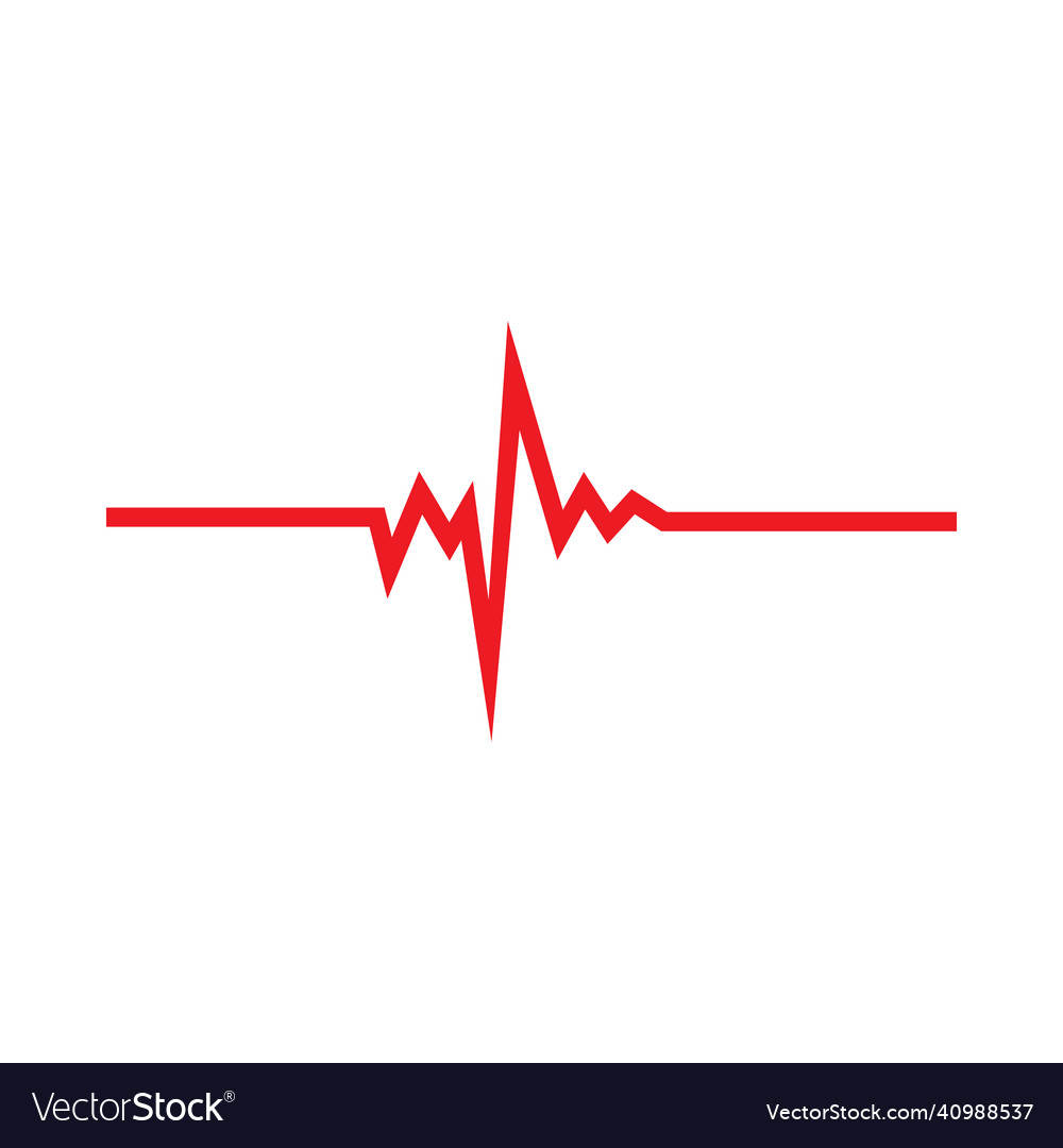 Art design health medical heartbeat pulse Vector Image