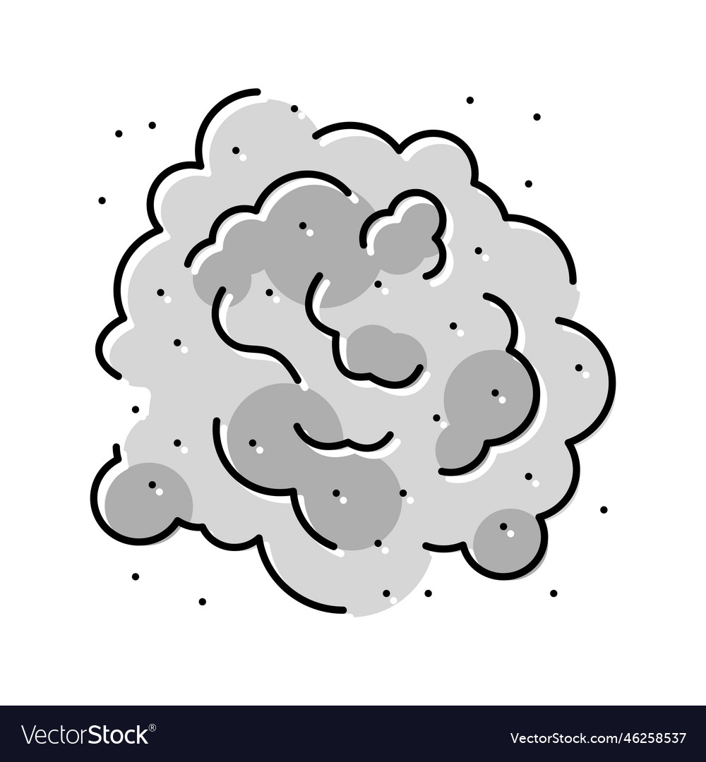 Dust particle color icon Royalty Free Vector Image