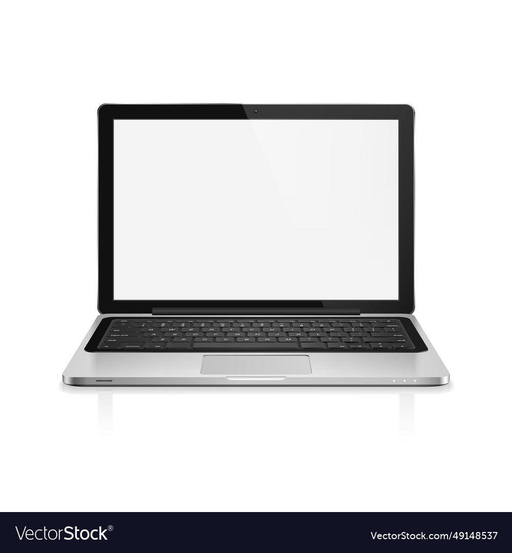 High detailed realistic of modern laptop Vector Image