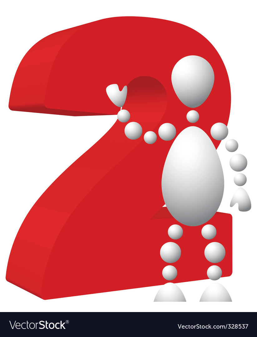 Man with symbol
