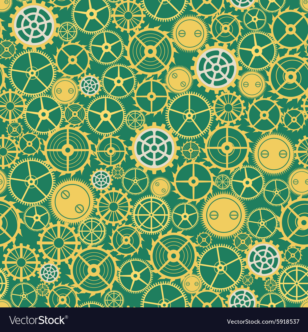 Seamless rusty cogwheel pattern