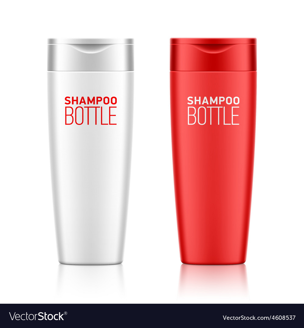 Shampoo bottle template Royalty Free Vector Image