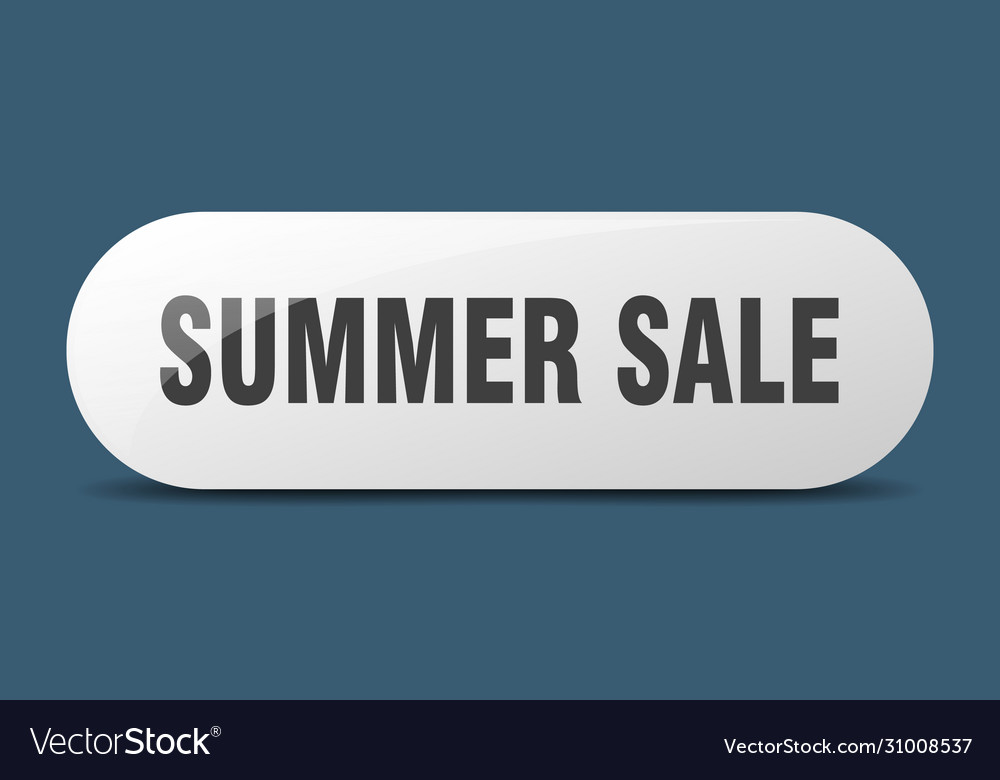 Summer sale button sign key push