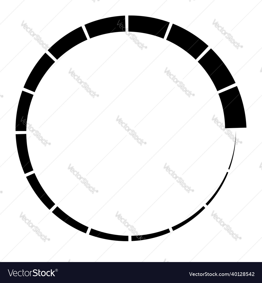 15 Teilschnitt segmentiert Kreis abstrakt gestrichelt vector image 15 Teilschnitt segmentiert Kreis abstrakt gestrichelt