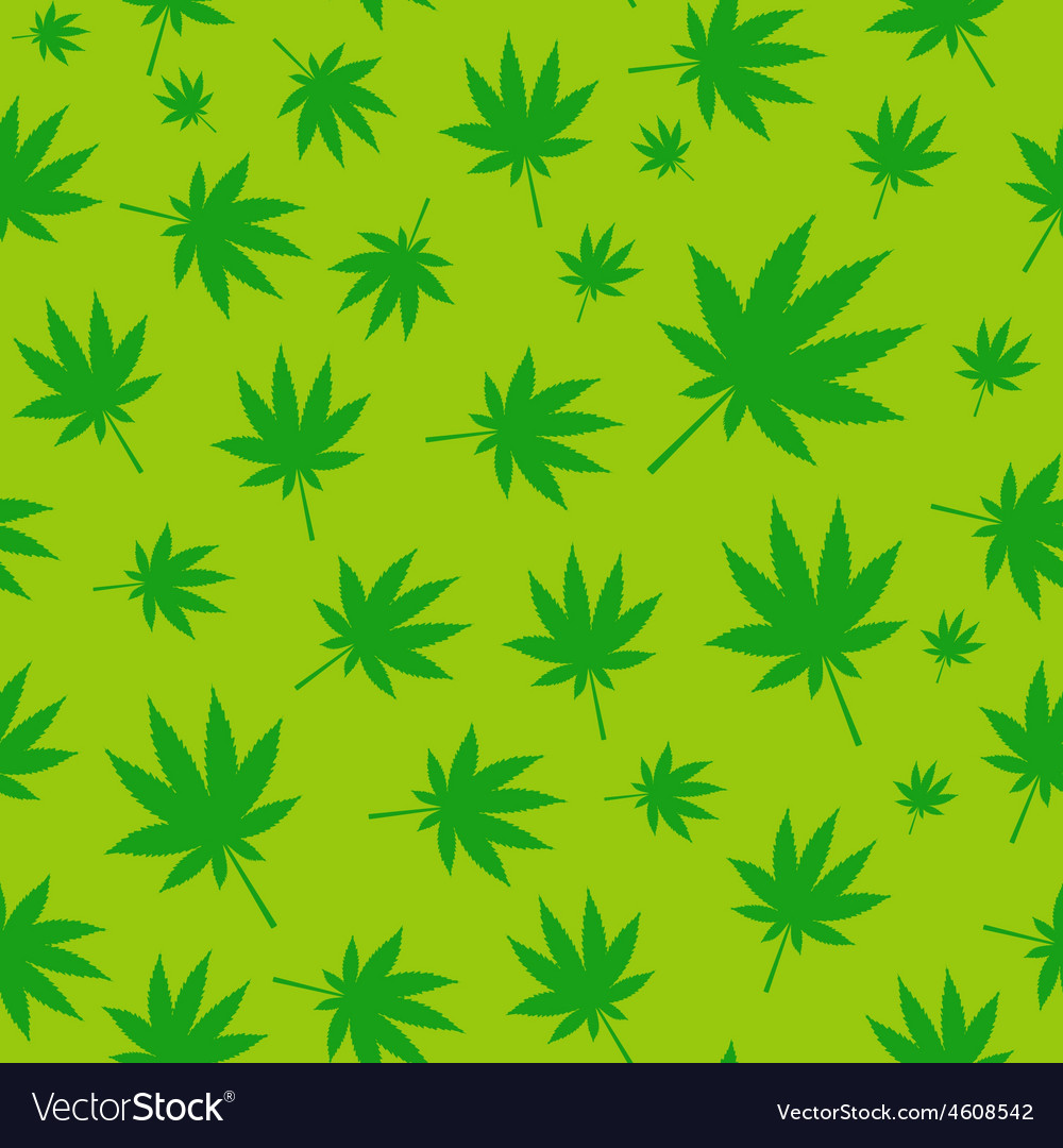 Abstract cannabis seamless pattern background