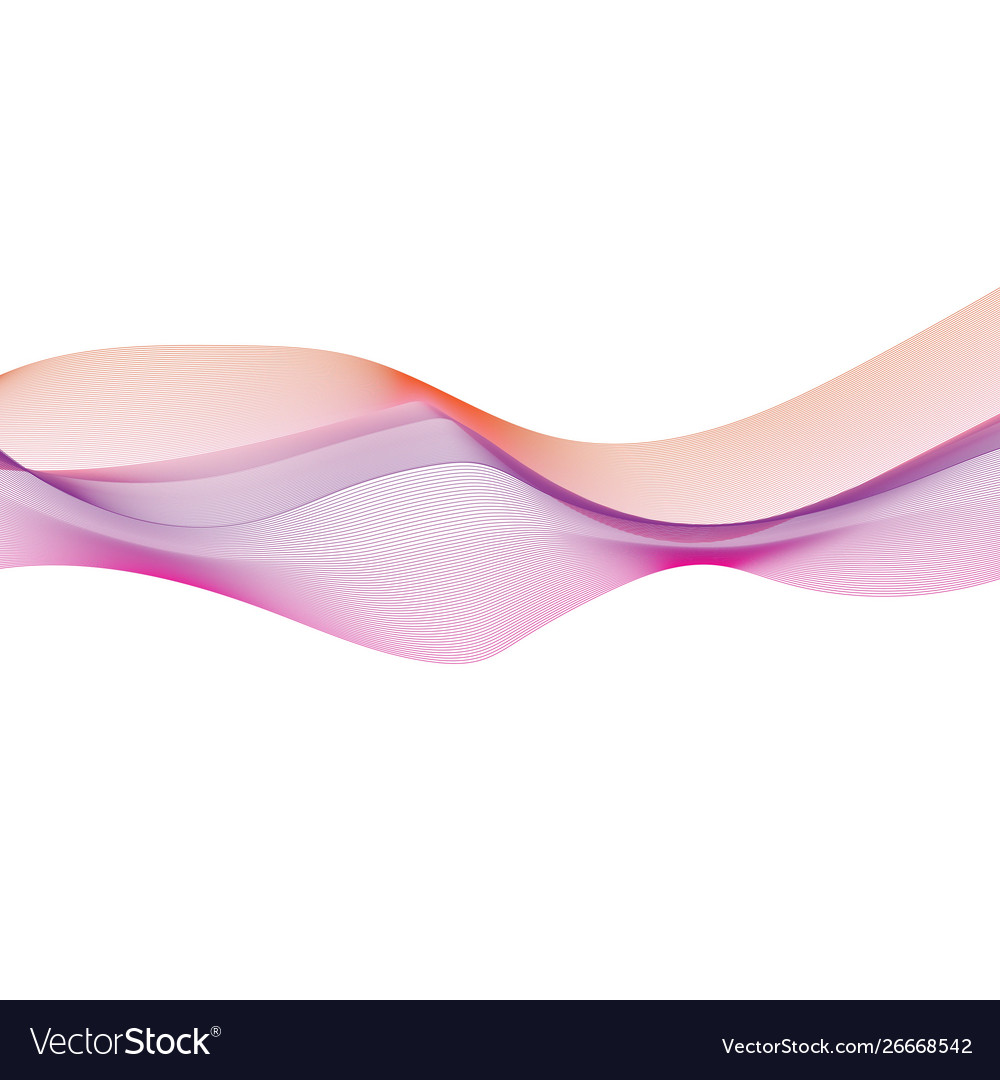 Abstract smooth color wave flow Vector Image Abstract smooth color wave flow
