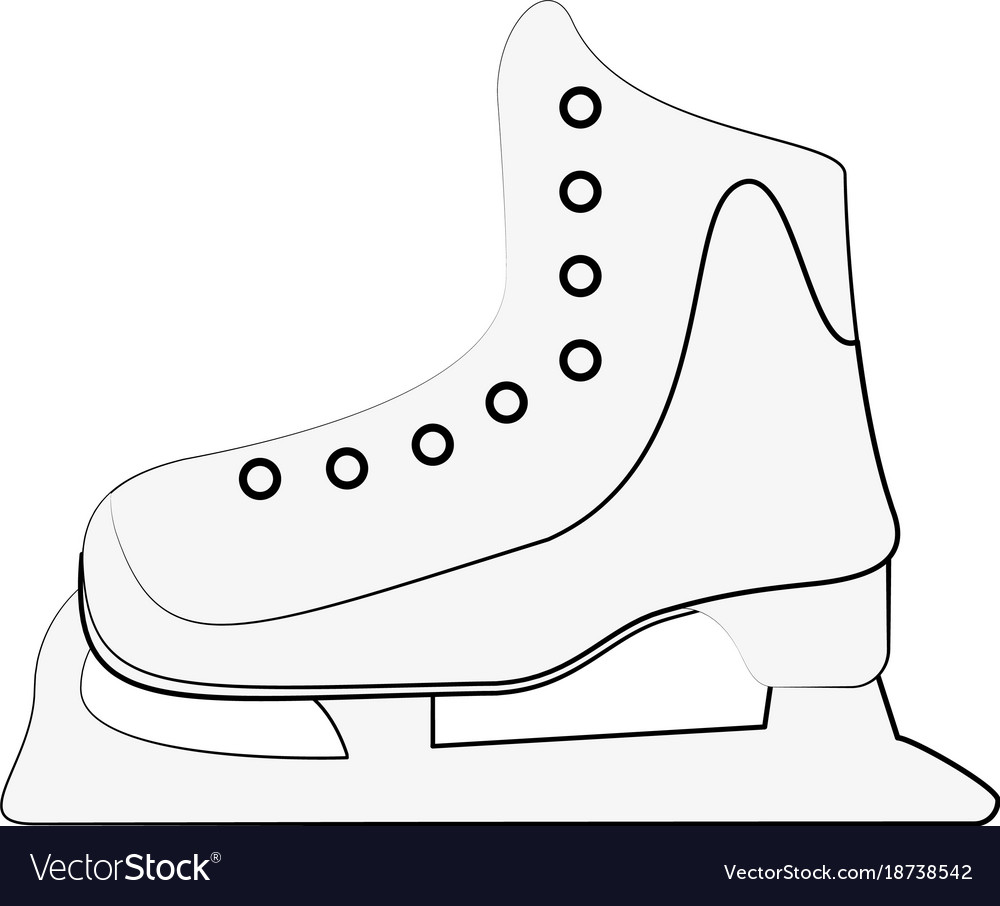 Ice skate symbol Royalty Free Vector Image - VectorStock