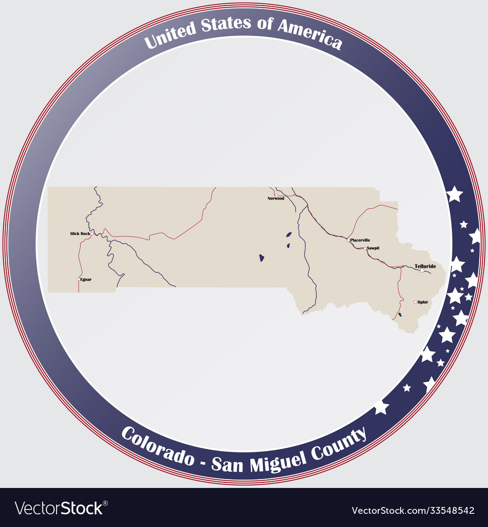 Map san miguel county in colorado