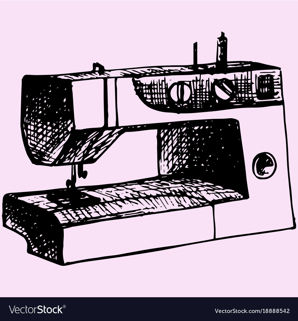 Sewing machine Royalty Free Vector Image - VectorStock