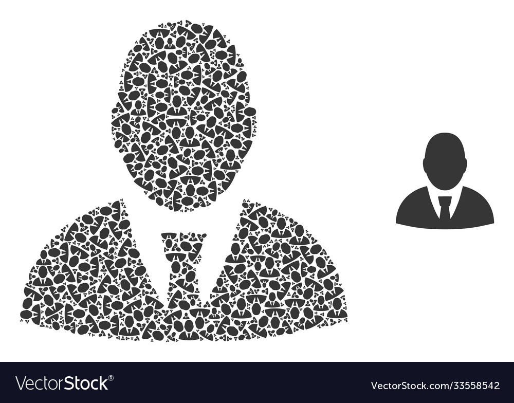 User profile recursive collage self icons vector image User profile recursive collage self icons