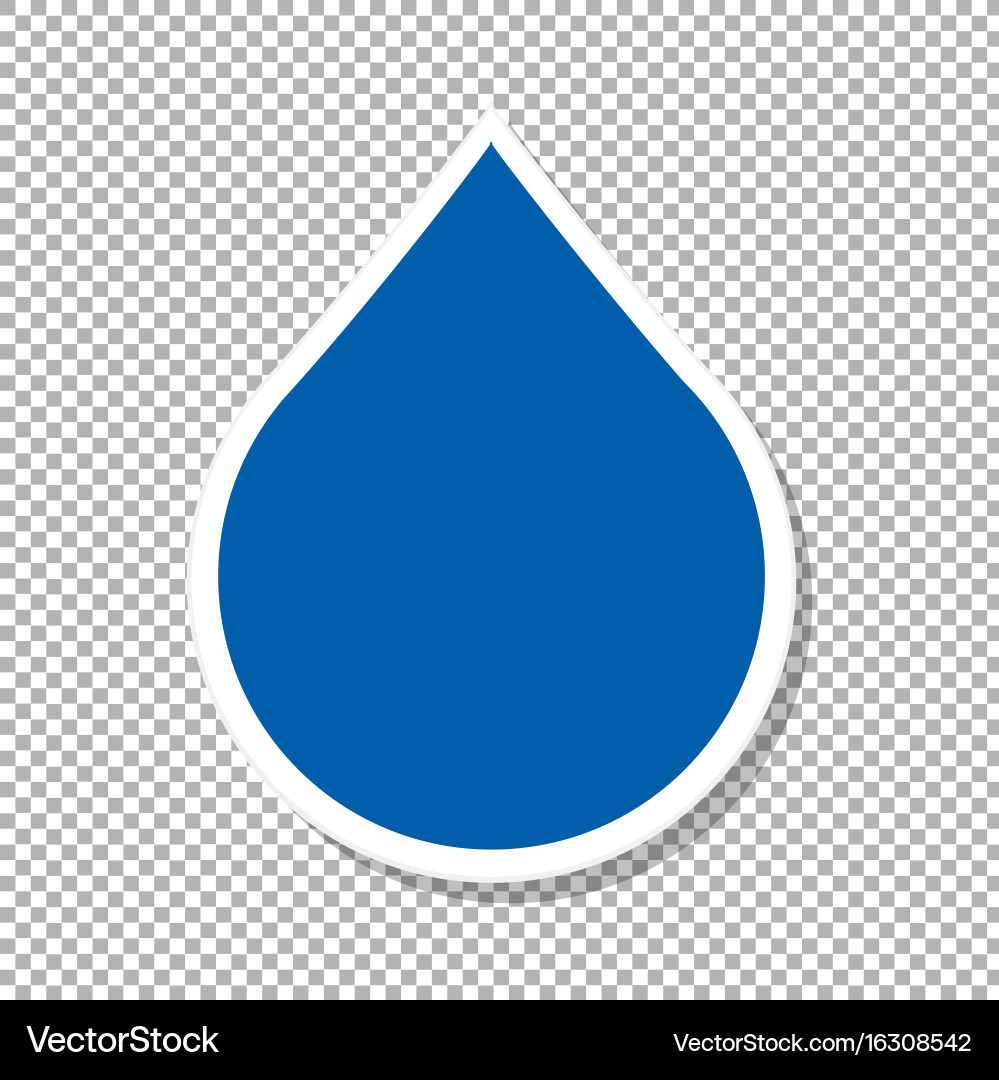 Water Drop Label Water drop label Royalty Free Vector Image - VectorStock