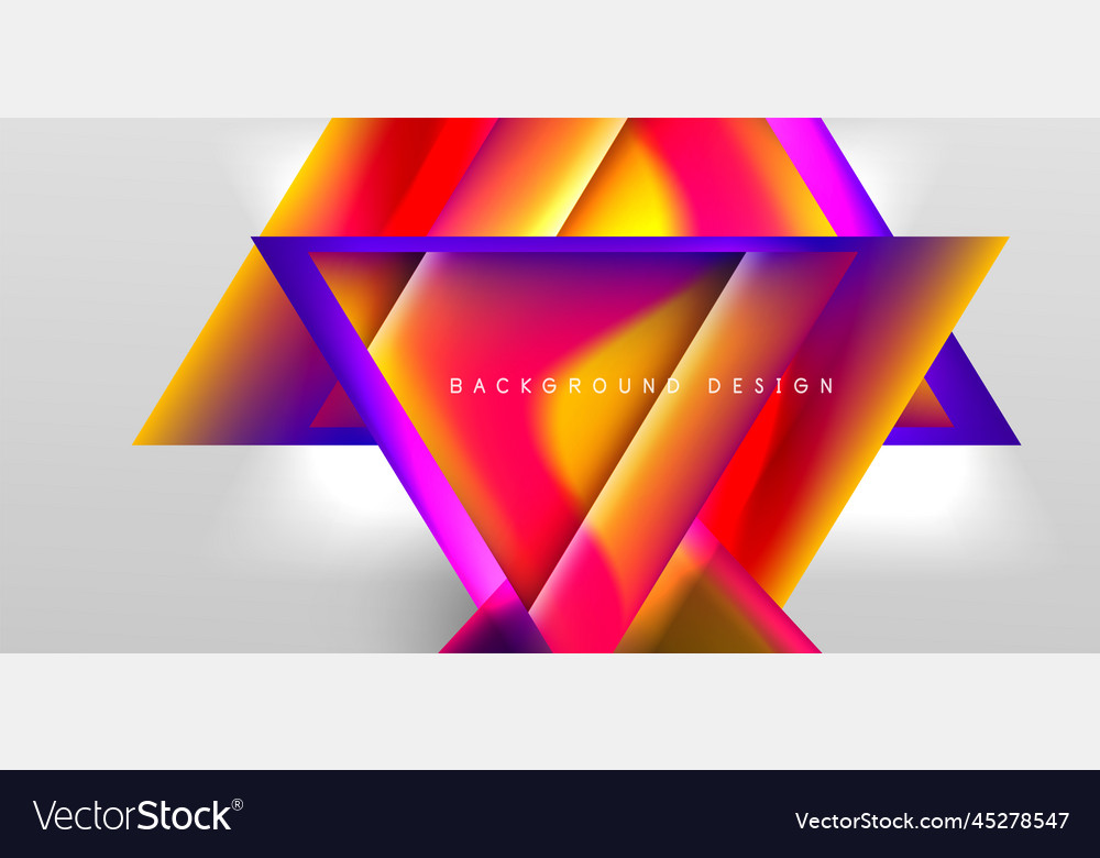 Abstract background with overlapping triangles Vector Image