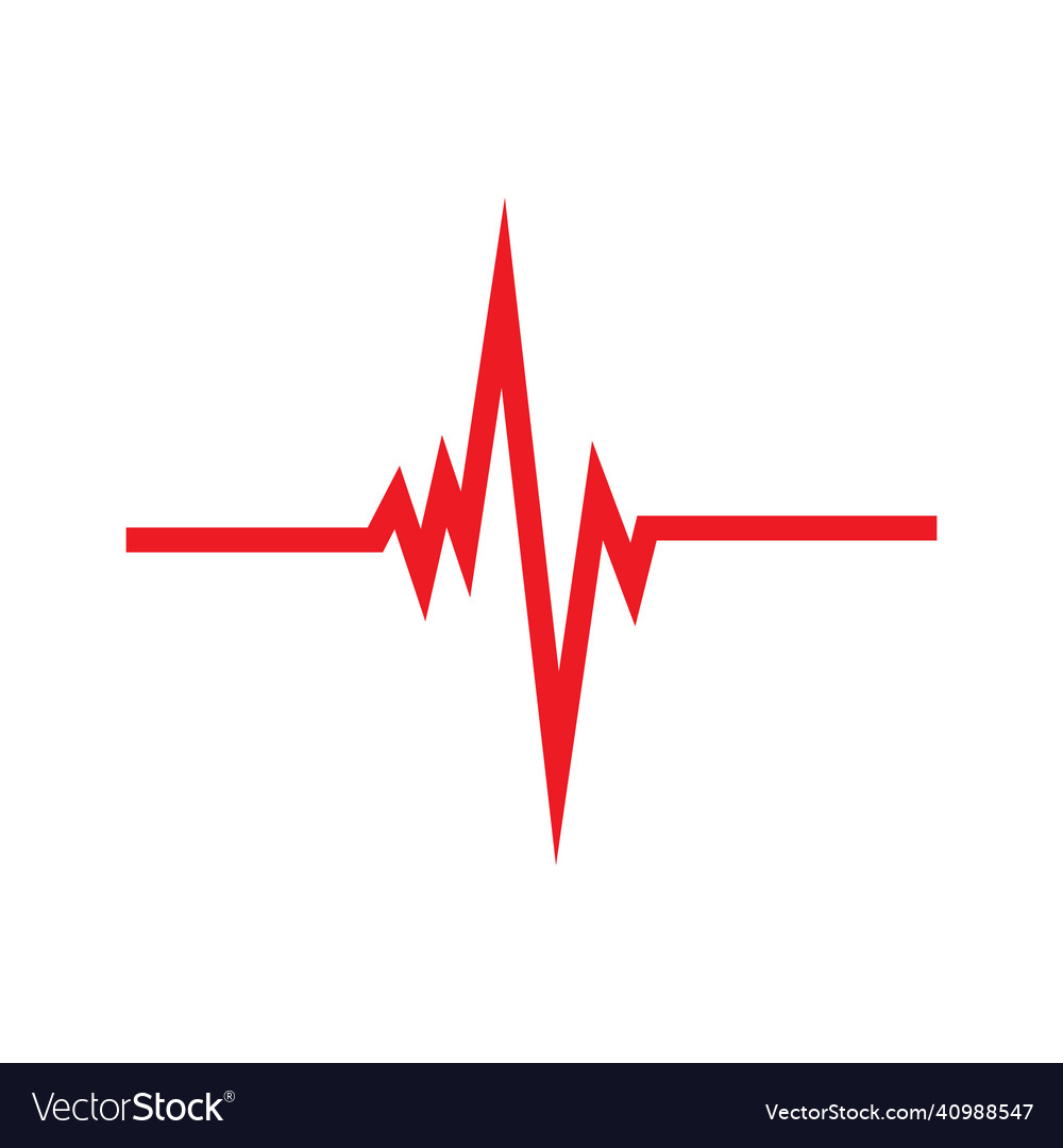 Art design health medical heartbeat pulse Vector Image