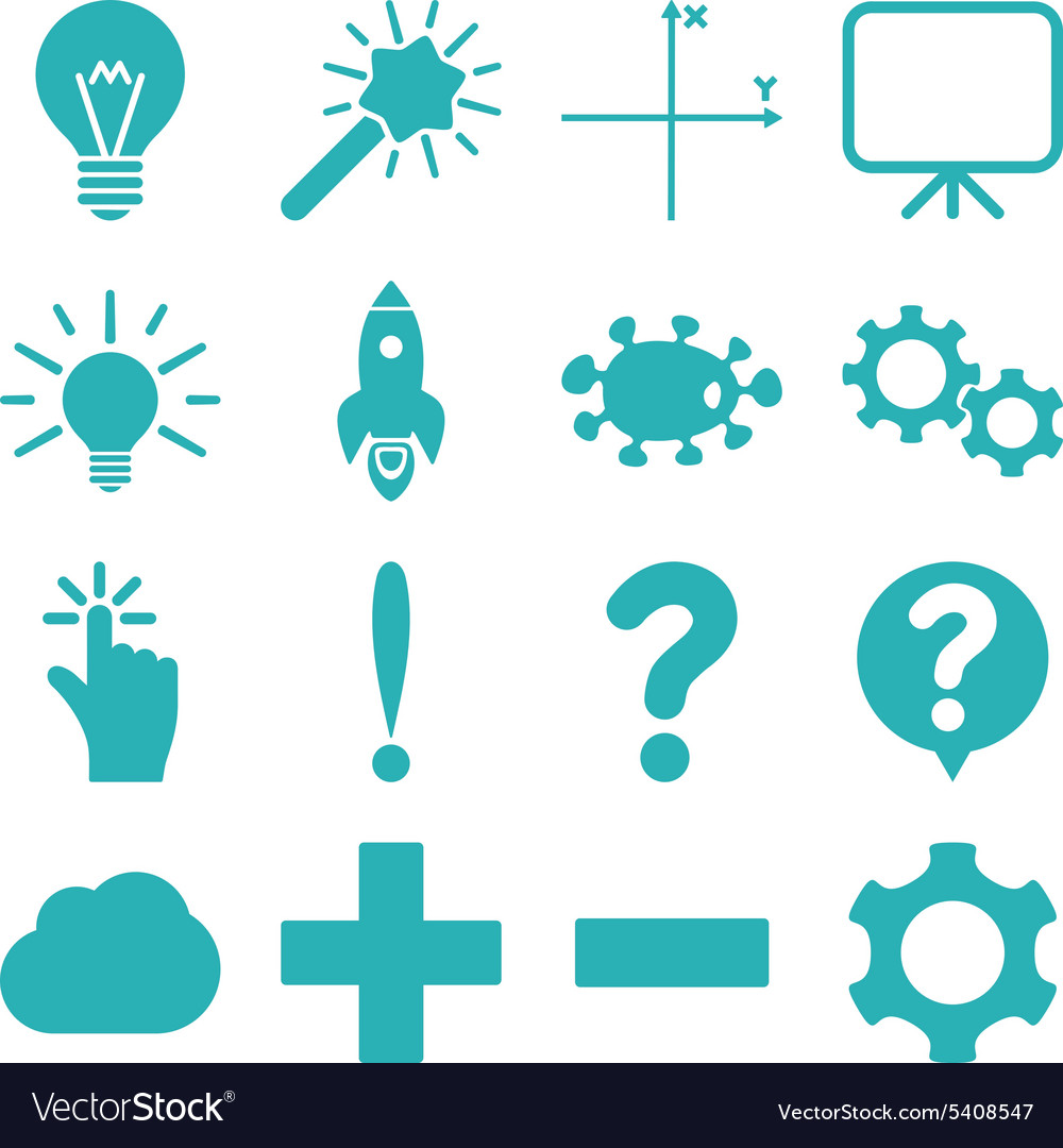 Basic science and knowledge icons