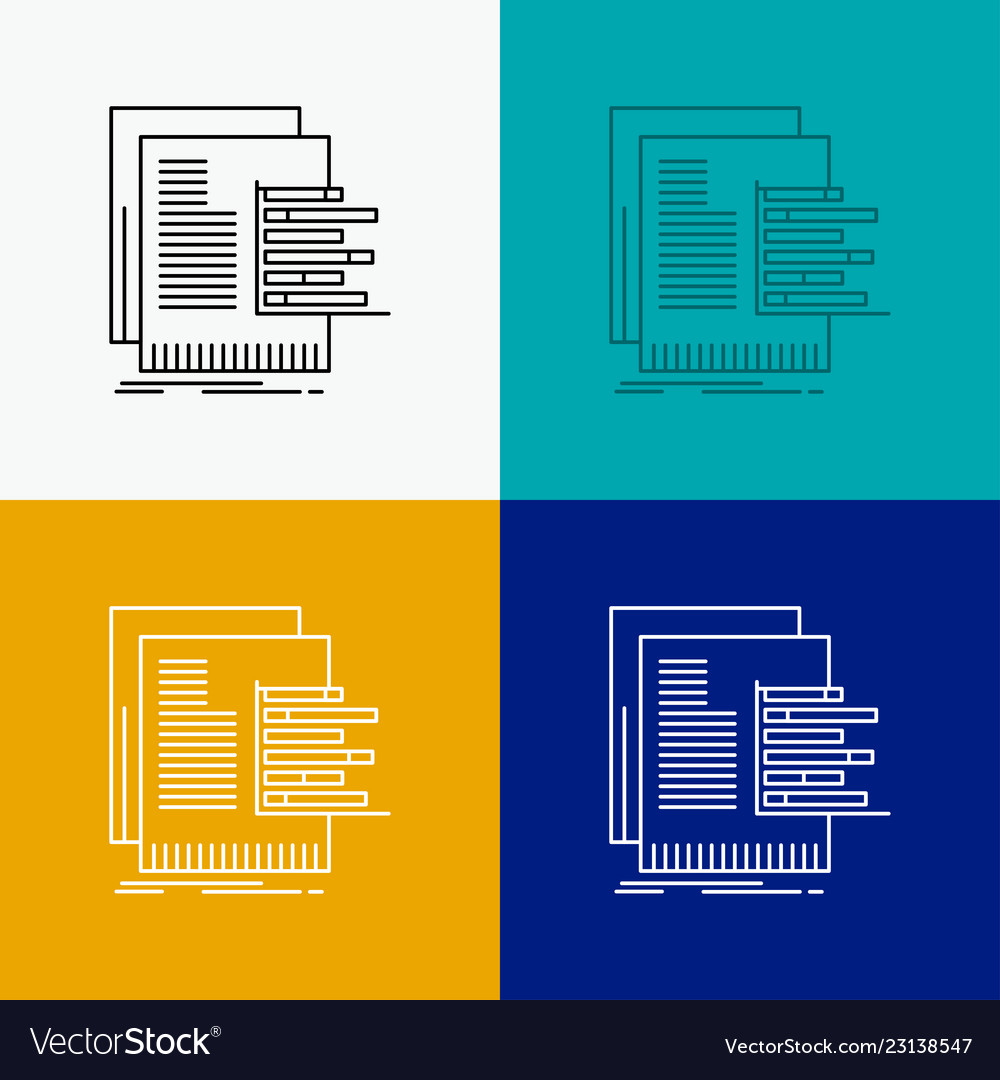 Chart data graph reports valuation icon over Vector Image Chart data graph reports valuation icon over