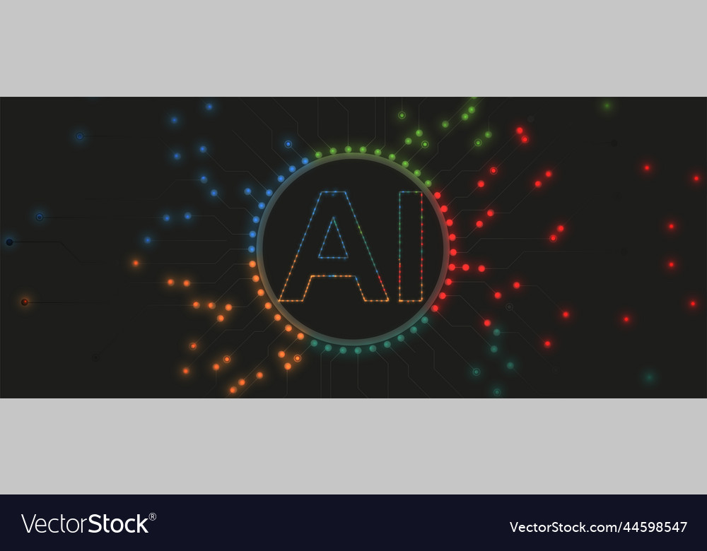 Conceptual technology of artificial intelligence vector image Conceptual technology of artificial intelligence