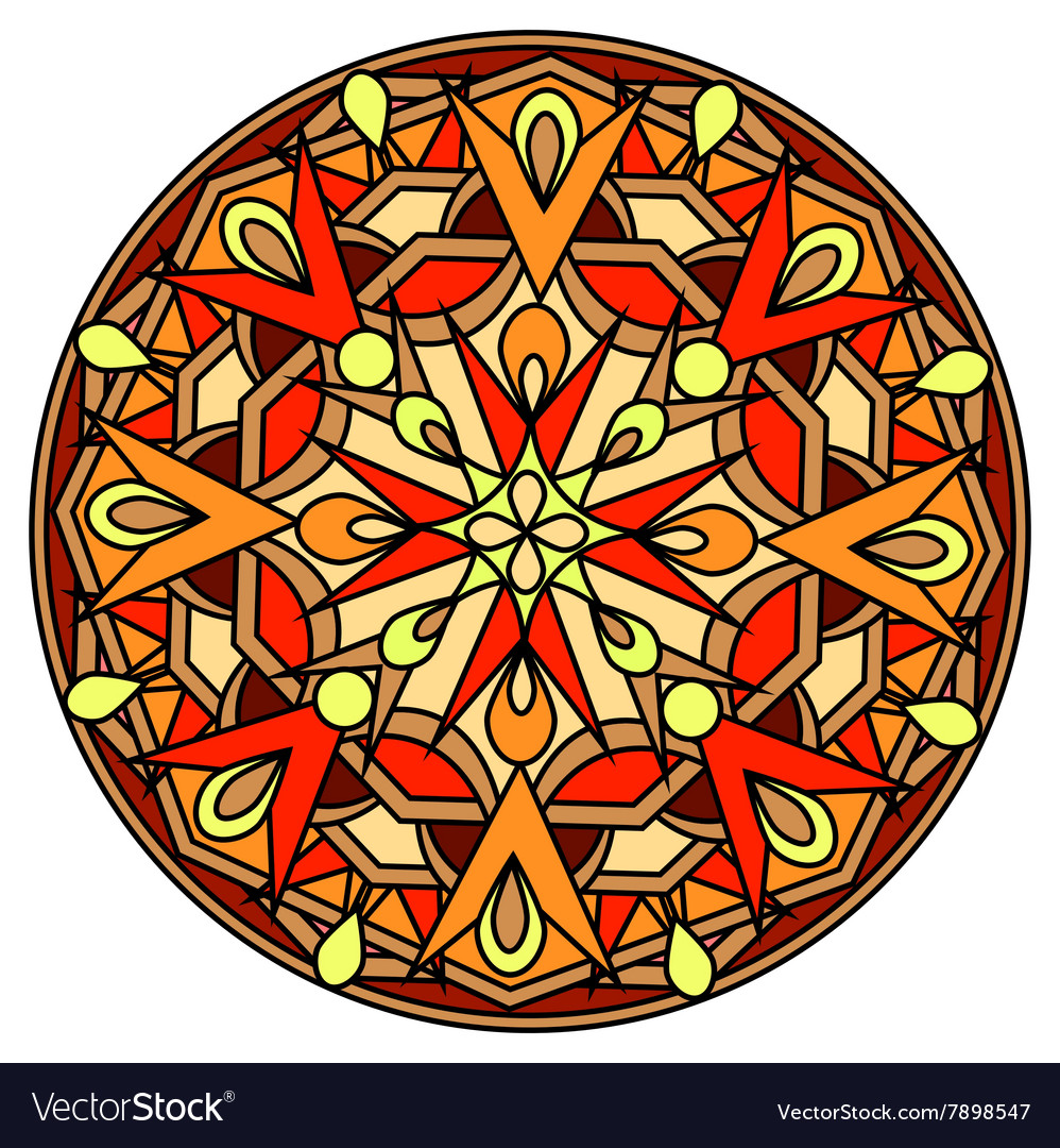 Decorative design element with a circular
