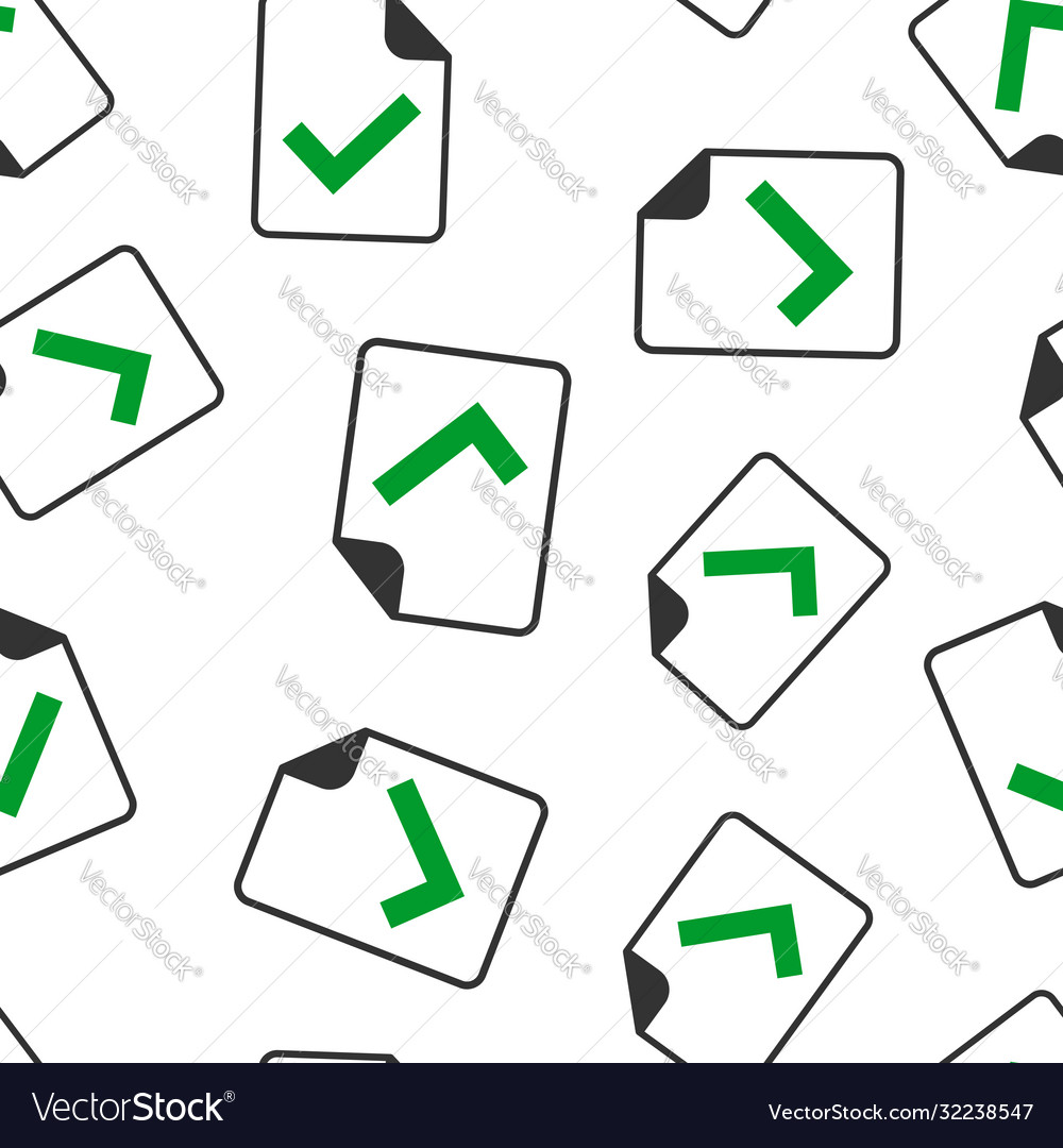 Document accepted icon in flat style correct