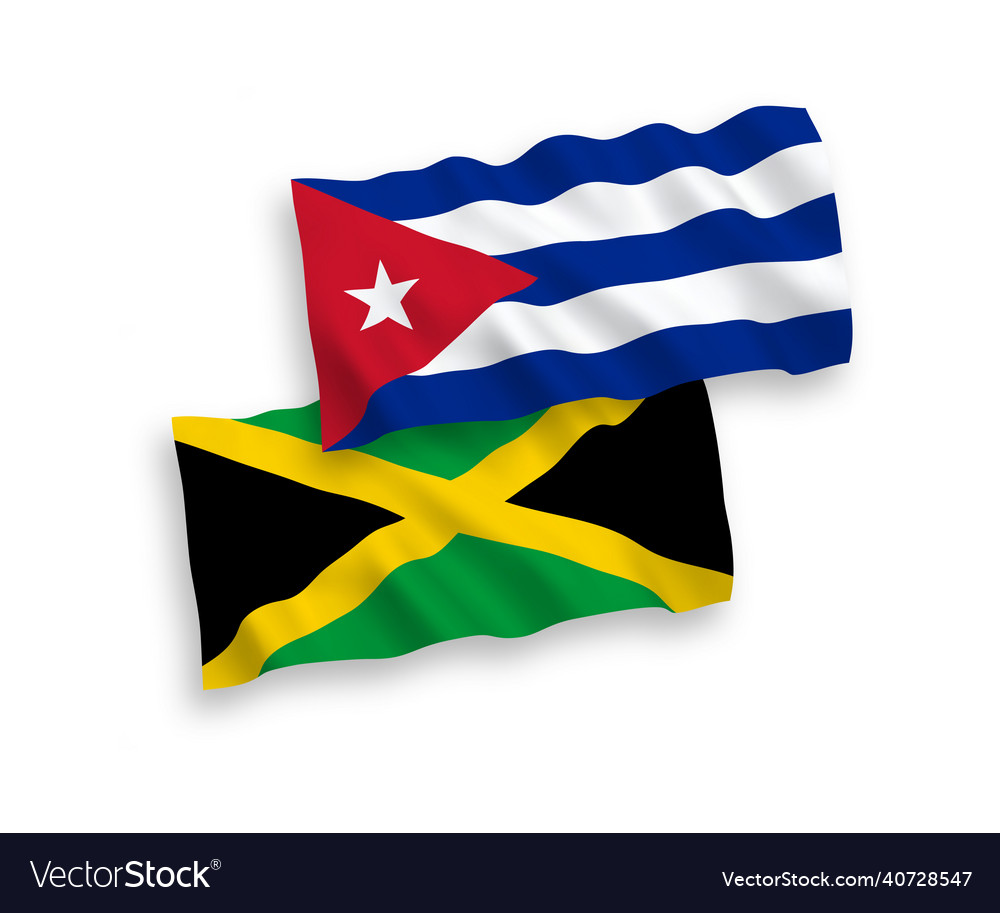 Cuba, Cuban vs Jamaica, Jamaican smoke flags placed side by side