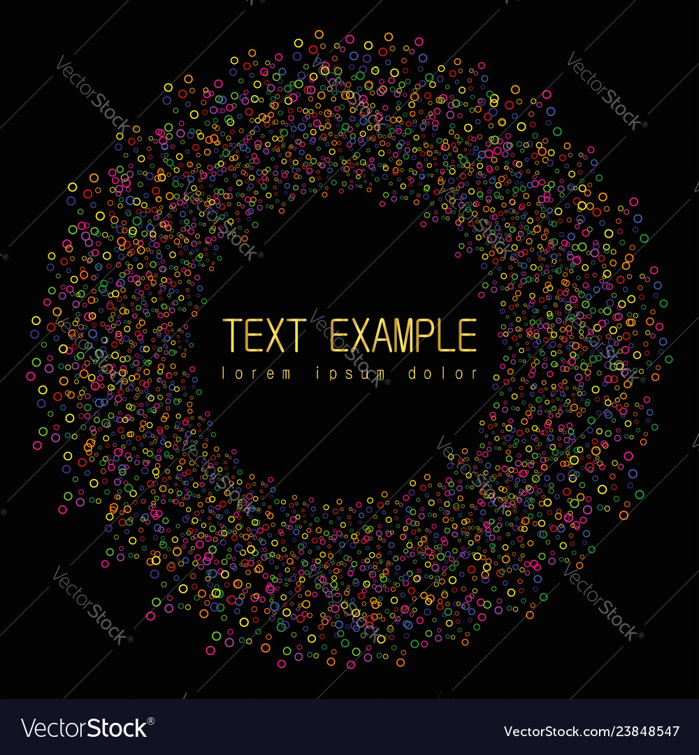 Frame circle vector image Frame circle