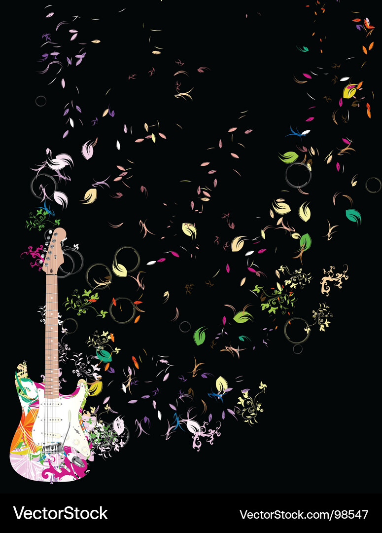 Guitar Royalty Free Vector Image - VectorStock