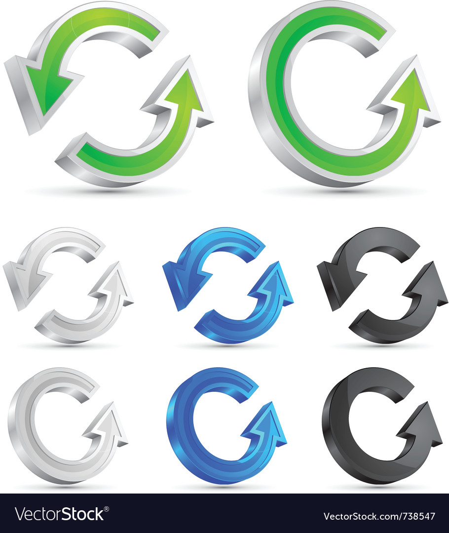 Rotating Arrows in Circles