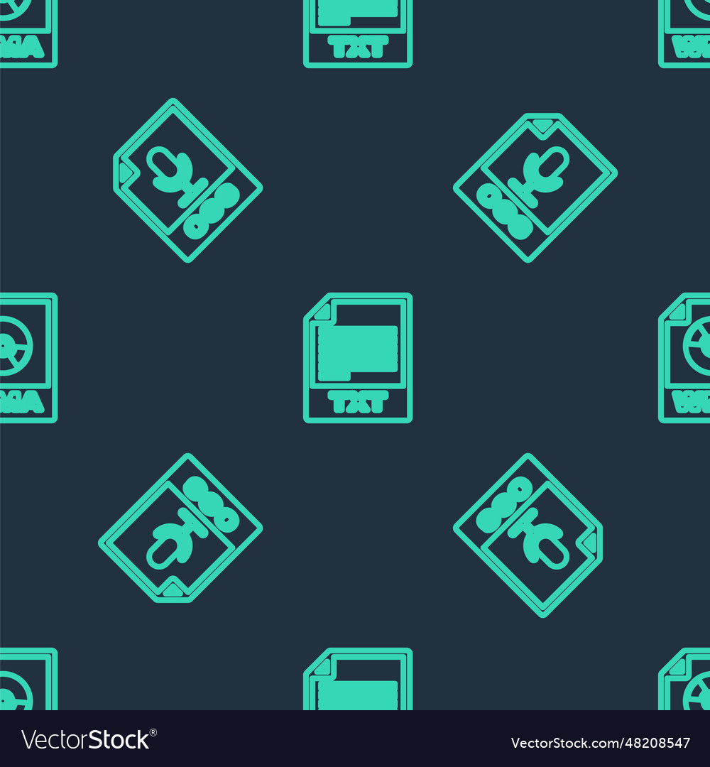 Set line txt file document ogg and wma vector image Set line txt file document ogg and wma