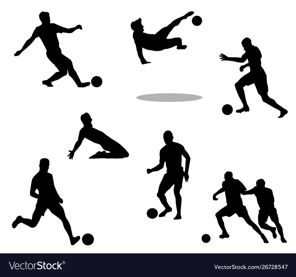 Soccer player silhouettes part 2