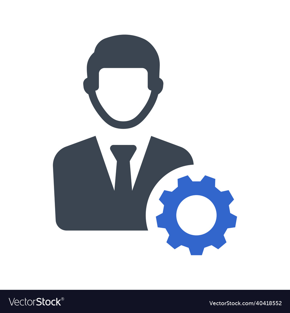 Account setting icon Royalty Free Vector Image