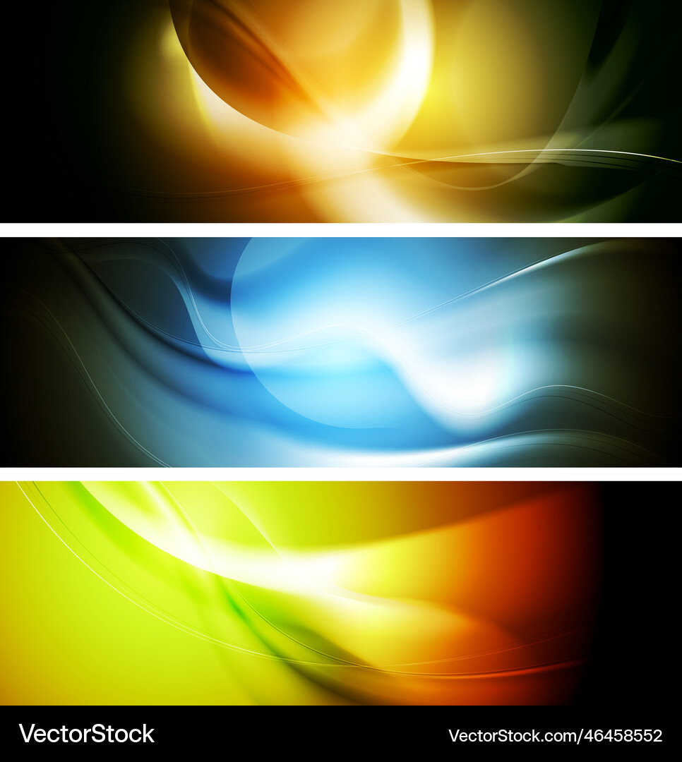 Bright wavy background gradient mesh Royalty Free Vector
