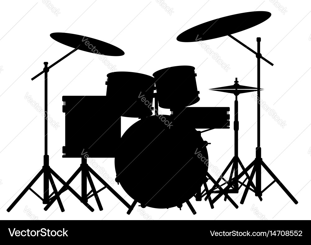 Drum kit Royalty Free Vector Image - VectorStock