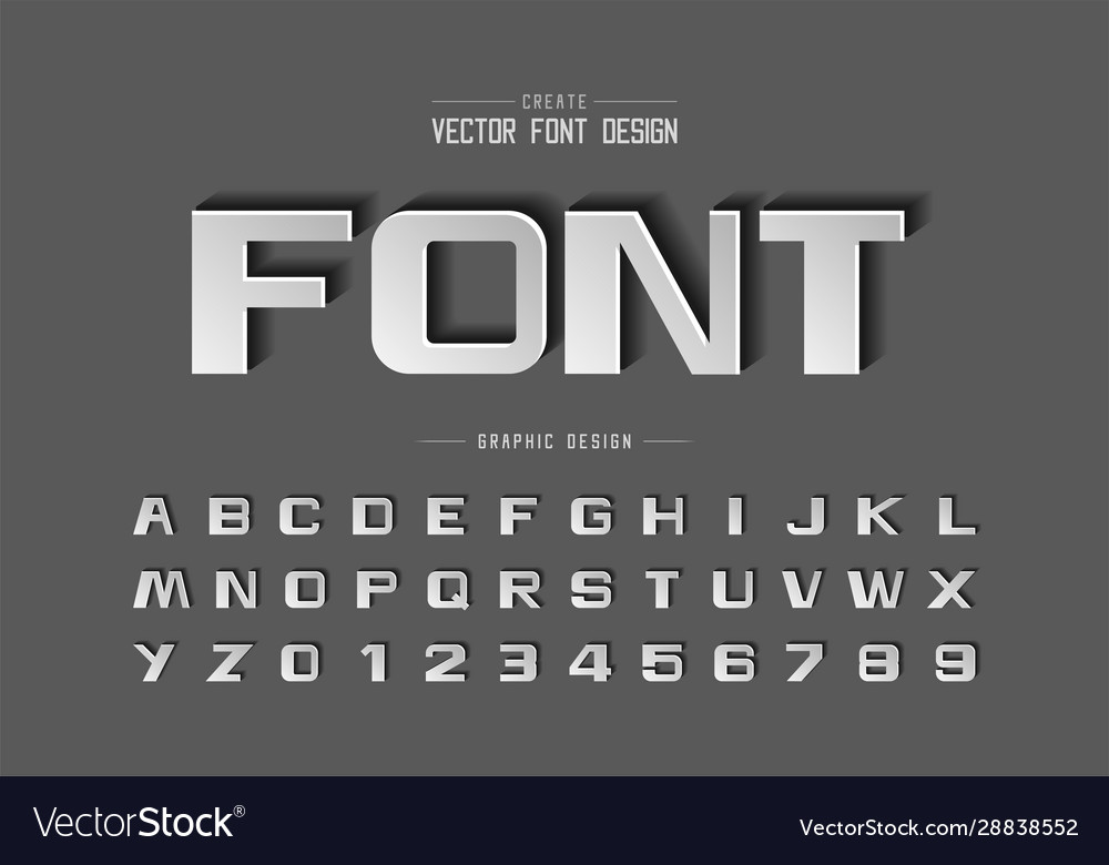 Font paper cut and bold alphabet script design vector image Font paper cut and bold alphabet script design