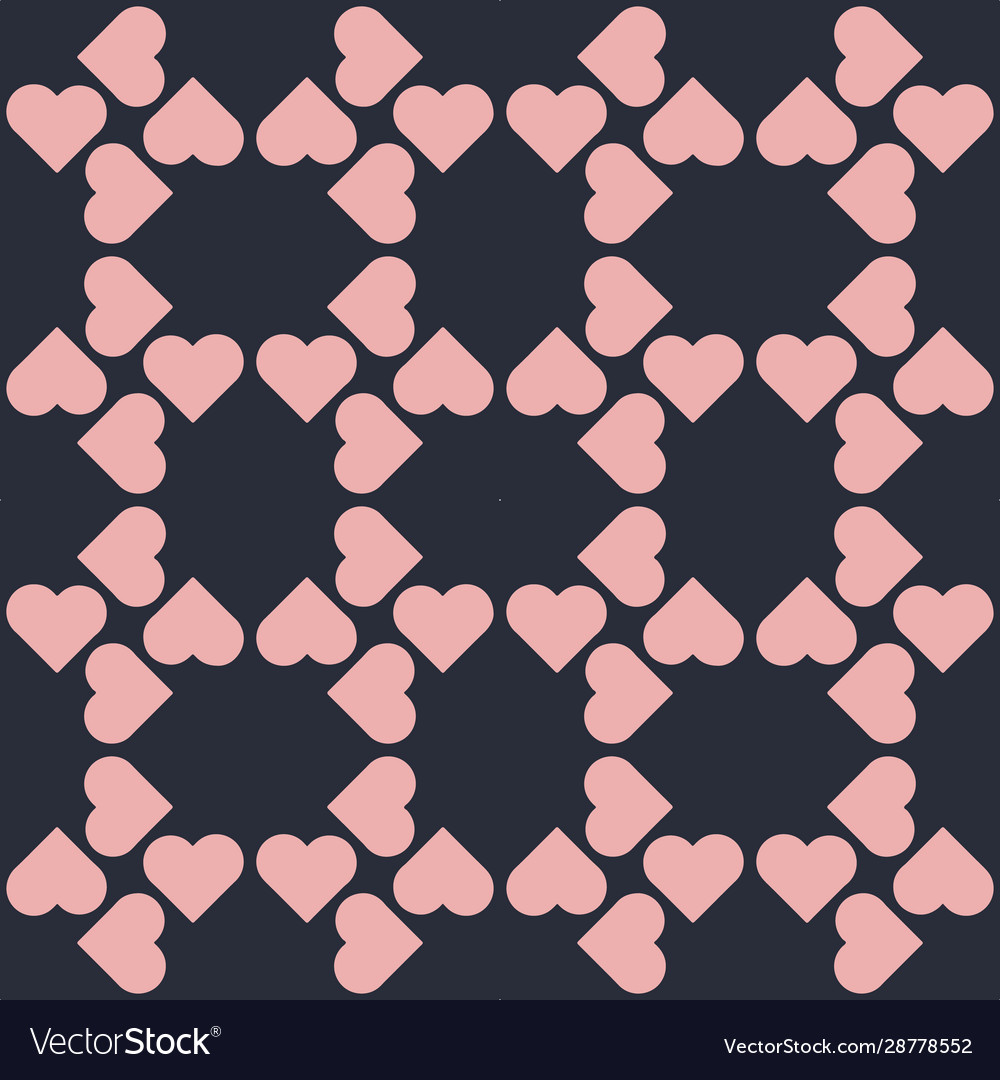 Heart lattice repeat seamless pattern print vector image Heart lattice repeat seamless pattern print