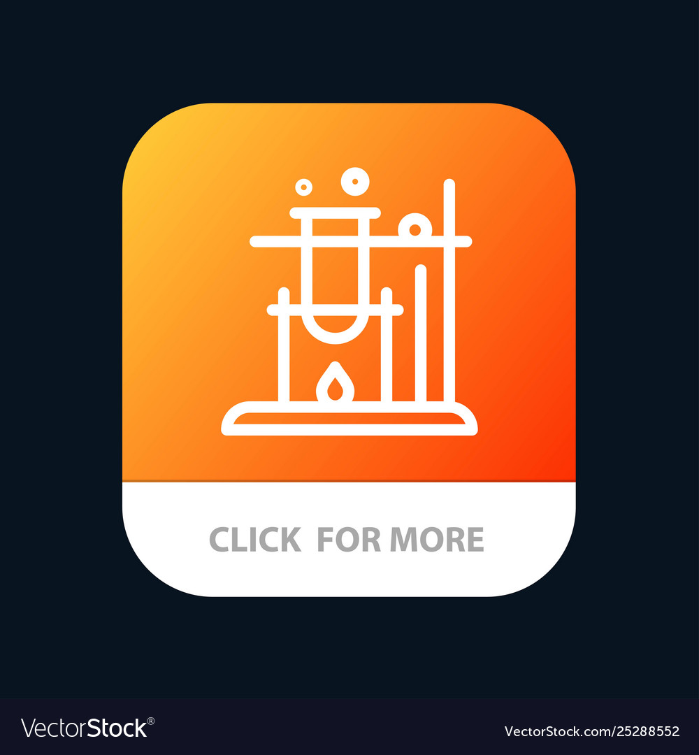 Like science space mobile app button android vector image Like science space mobile app button android
