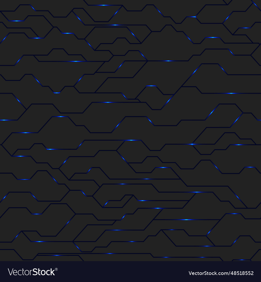 Seamless pattern futuristic line background vector image Seamless pattern futuristic line background