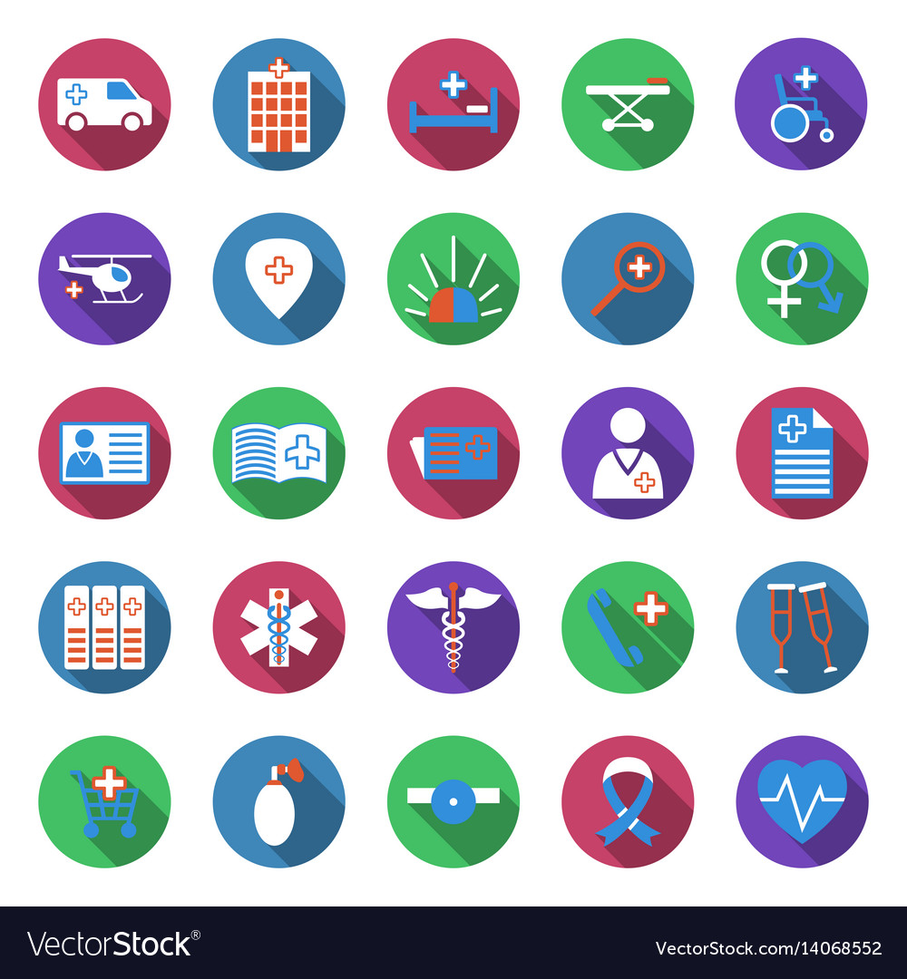 Set of medicine icons