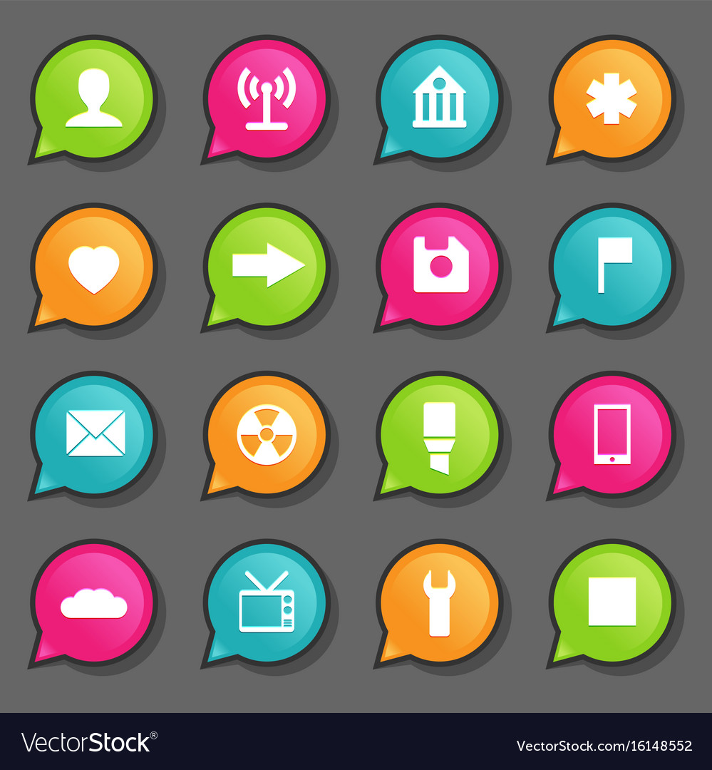 Universal flat icons for web and mobile