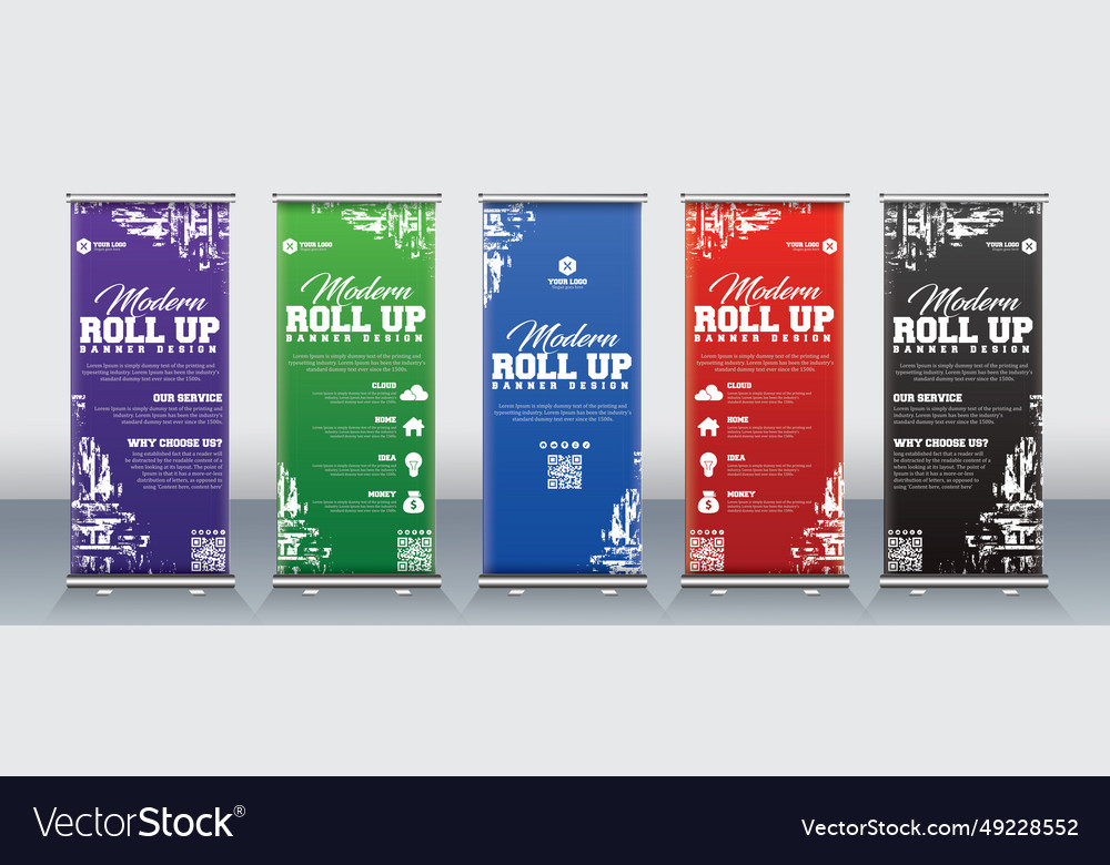 Vertikale Roll-up-Banner